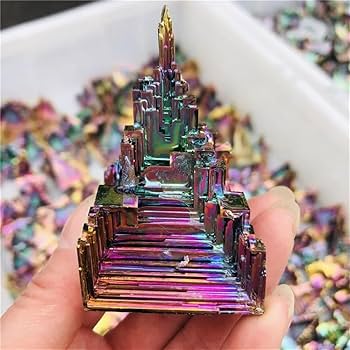 絶品　ビスマス結晶　未来都市　756g 超特大【レインボーファクトリー】 絶品 ビスマス結晶 未来都市 756g 超特大【レインボー
